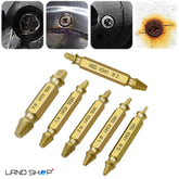 Set iz titana za vrtanje in vlečenje polomljenih vijakov 2 v 1